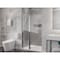 Anzzi 33.3 in. x 72 in. H Hinged Frameless Shower Door in Chrome w/ Tsunami Guard Tempered Clear Glass SD-AZ14-01CH - alternate 1